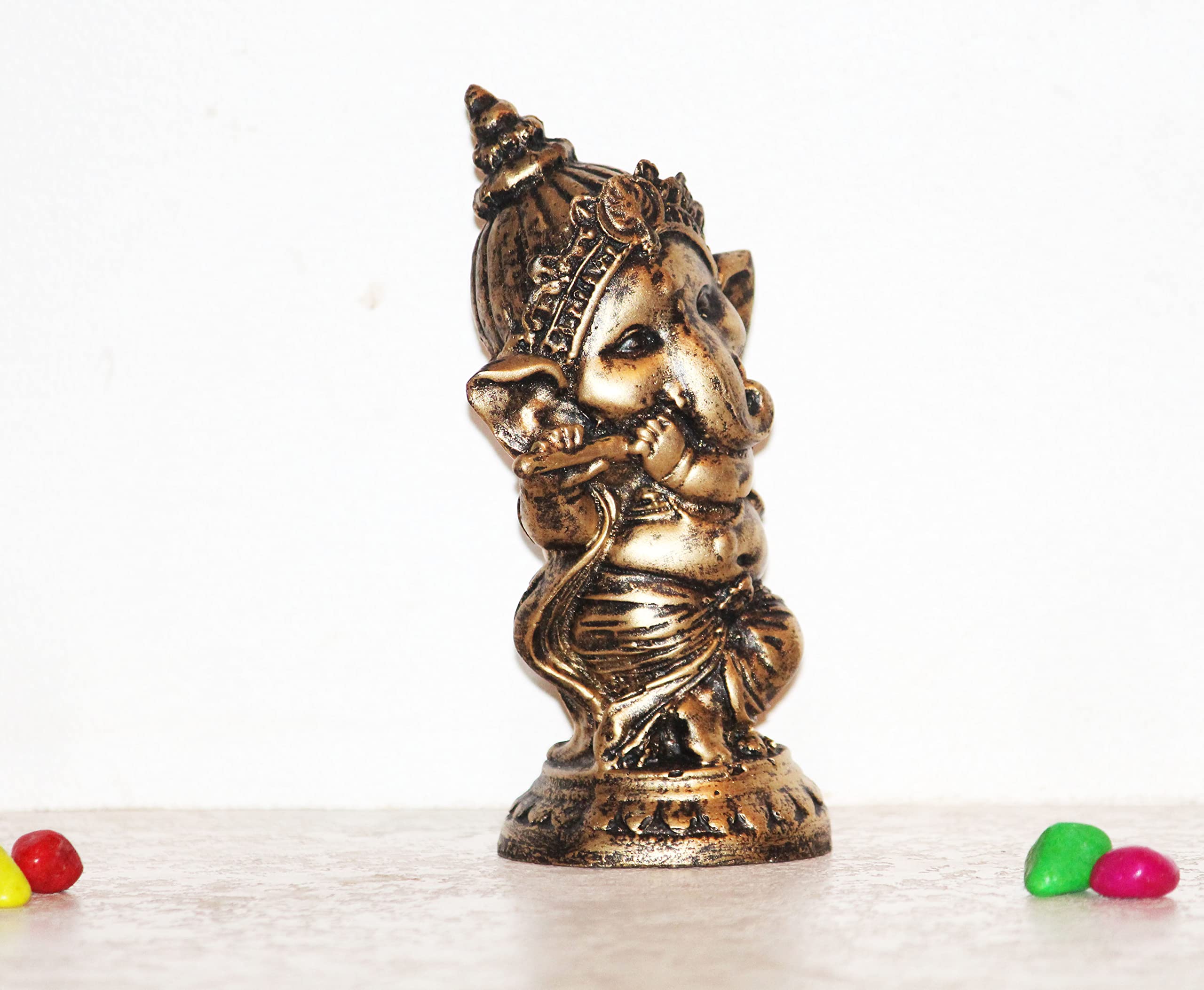 Beckon Venture Handcraft Lucky Ganpati/Ganesha Statue/Ganesh Idol For Home,Ganesh Murti For Home,Gift,Ganesh Statues For Living